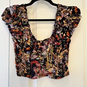 Free People Floral Top